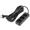 S-CU3-7 BLACK Удлинитель серии Ultra, шнур 7м., 3 гнезда, 10A, б/з. Черный. TM Uniel UL-00009987 - фото 78483