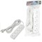 S-CU4-5 WHITE Удлинитель серии Ultra, шнур 5м., 4 гнезда, 10A, б/з. Белый. TM Uniel UL-00009989 - фото 78498