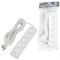 S-CU5-5 WHITE Удлинитель серии Ultra, шнур 5м., 5 гнезд, 10A, б/з. Белый. TM Uniel UL-00009991 - фото 78503