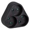 S-ES3-16F BLACK Разветвитель сетевой, б/з. 3 гнезда. 16А, 3500Вт. Черный. ТМ Uniel UL-00011238 - фото 78518