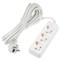 S-GCU3-5 WHITE Удлинитель серии Ultra, шнур 5м., 3 гнезда, 16A, с/з. Белый. TM Uniel UL-00010002 - фото 78692