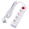 S-GCU4-3B WHITE Удлинитель серии Ultra, шнур 3м., 4 гнезда, 16A, с/з. Белый. TM Uniel UL-00010022 - фото 78735