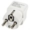S-GES1-10S WHITE Переходник сетевой, 10А, 2500Вт, с заземлением. Белый. ТМ Uniel UL-00010561 - фото 78764