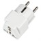 S-GES1-10S WHITE Переходник сетевой, 10А, 2500Вт, с заземлением. Белый. ТМ Uniel UL-00010561 - фото 78765