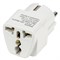 S-GES1-10S WHITE Переходник сетевой, 10А, 2500Вт, с заземлением. Белый. ТМ Uniel UL-00010561 - фото 78767