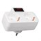 S-GES2-16PB WHITE Разветвитель сетевой с выключателем, с/з. 2 гнезда. 16А, 3500Вт. Белый. ТМ Uniel UL-00011243 - фото 78784