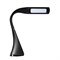 TLD-542 Black/LED/300Lm/5000K/Dimmer Светильник настольный c часами, календарем, термометром, 5W. Сенсорный выключатель. Черный (стилизован под кожу). TM Uniel. UL-00001816 - фото 78930