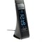 TLD-542 Black/LED/300Lm/5000K/Dimmer Светильник настольный c часами, календарем, термометром, 5W. Сенсорный выключатель. Черный (стилизован под кожу). TM Uniel. UL-00001816 - фото 78933