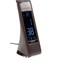 TLD-542 Brown/LED/300Lm/5000K/Dimmer Светильник настольный c часами, календарем, термометром, 5W. Сенсорный выключатель. Коричневый (стилизован под кожу). TM Uniel. UL-00001817 - фото 78949