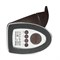 TLD-542 Brown/LED/300Lm/5000K/Dimmer Светильник настольный c часами, календарем, термометром, 5W. Сенсорный выключатель. Коричневый (стилизован под кожу). TM Uniel. UL-00001817 - фото 78951