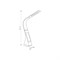 TLD-542 Brown/LED/300Lm/5000K/Dimmer Светильник настольный c часами, календарем, термометром, 5W. Сенсорный выключатель. Коричневый (стилизован под кожу). TM Uniel. UL-00001817 - фото 78958