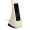 TLD-542 Cream/LED/300Lm/5000K/Dimmer Светильник настольный c часами, календарем, термометром, 5W. Сенсорный выключатель. Кремовый (стилизован под кожу). TM Uniel. UL-00003303 - фото 78967