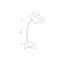TLD-562 White/LED/360Lm/4500K/Dimmer Светильник настольный, 5W. Сенсорный выключатель. Белый. ТМ Uniel UL-00004464 - фото 79012