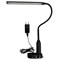 TLD-572 Black/LED/500Lm/4500K/Dimmer Светильник настольный светодиодный на струбцине, 7W. Сенсорный выключатель. Диммер. Черный. ТМ Uniel UL-00008664 - фото 79057