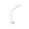 TLD-572 White/LED/500Lm/4500K/Dimmer Светильник настольный светодиодный на струбцине, 7W. Сенсорный выключатель. Диммер. Белый. ТМ Uniel UL-00008663 - фото 79080