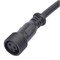 UCX-LL2/L52-10M 220V BLACK Провод 25 см для подключения в линию прожекторов линейных 220V серии L52, L53. Разъем "мама". TM Uniel UL-00008845 - фото 80055