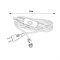 UCX-PT2/T70-300/B WHITE 1 STICKER Провод для подключения светильника ULT-P7* к сети 220В. 300 см, с кнопкой включения. Белый. ТМ Uniel UL-00013037 - фото 80086