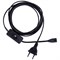 UCX-Q851 LT/300/B BLACK Провод для подключения светильника ULI-Q151 и ULI-Q951, к сети 220В. 300 см, 2 контакта, с кнопкой включения. Черный. ТМ Volpe UL-00011863 - фото 80114