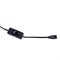 UCX-Q851 LT/300/B BLACK Провод для подключения светильника ULI-Q151 и ULI-Q951, к сети 220В. 300 см, 2 контакта, с кнопкой включения. Черный. ТМ Volpe UL-00011863 - фото 80119