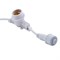 UDL-K110 40/E27/10M IP65 WHITE BELT-LIGHT Гирлянда Белт-лайт, 10м + 1,5м сетевой шнур. 40 патронов E27, шаг 25см. Белая. TM Uniel UL-00011809 - фото 80407