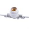 UDL-K110 40/E27/10M IP65 WHITE BELT-LIGHT Гирлянда Белт-лайт, 10м + 1,5м сетевой шнур. 40 патронов E27, шаг 25см. Белая. TM Uniel UL-00011809 - фото 80408