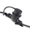 UDL-K121 10/E27/5M 5C IP65 BLACK BELT-LIGHT Гирлянда Белт-лайт, 5 м + 1,5м сетевой шнур. 10 патронов E27, шаг 50см. 5 заглушек. Чёрная. TM Uniel. UL-00007150 - фото 80443