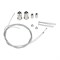 UFL-H02 SILVER 100 POLYBAG Комплект крепления для подвесного монтажа накладных светильников. Два тросика с креплениями длиной 1м. ТМ Uniel. UL-00002100 - фото 80916
