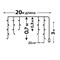 ULD-B20007-480/DTA/RC MULTI IP44 Бахрома светодиодная, 20м. С пультом. 480 светодиодов. Разноцветный свет. Провод прозрачный. ТМ Uniel UL-00008558 - фото 82145