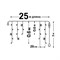 ULD-B25006-440/TTK WHITE IP44 Бахрома светодиодная с эффектом мерцания, 25м. Соединяемая. 440 светодиодов. Белый свет. Провод прозрачный. ТМ Uniel UL-00010885 - фото 82247