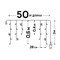 ULD-B50006-880/TTK MULTI IP44 Бахрома светодиодная с эффектом мерцания, 50м. Соединяемая. 880 светодиодов. Красный, синий, желтый, зеленый свет. Провод прозрачный. ТМ Uniel UL-00013125 - фото 82431