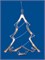 ULD-H1620-010/STA/3AAA WARM WHITE IP20 XMAS TREE Фигура светодиодная «Ёлочка» на батарейках 3AAA (не в/к), 18х19см. Подвесная. 10 светодиодов. Теплый белый свет.  Провод прозрачный. TM Uniel UL-00007254 - фото 83347