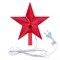 ULD-H2121-031/STA RED STAR-3 Украшение светодиодное для ёлки «Звезда-3», 21 см. 31 светодиод. Красный свет. Прозрачный провод. TM Uniel UL-00008704 - фото 83350
