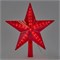 ULD-H2121-031/STA RED STAR-3 Украшение светодиодное для ёлки «Звезда-3», 21 см. 31 светодиод. Красный свет. Прозрачный провод. TM Uniel UL-00008704 - фото 83351
