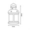 ULD-L1220-010/DTB/RGB WHITE Фонарь со светодиодной гирляндой внутри, на батарейке (не в/к). 10 светодиодов. RGB свет. Режим мигания. Белый корпус. TM Uniel. UL-00005490 - фото 83405