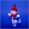 ULD-M2234-040/STA WHITE IP20 SNOWMAN-2 Фигура светодиодная «Снеговик-2», 30*35см, 40 светодиодов. Белый свет. Провод прозрачный. TM Uniel 11030 - фото 83444