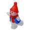 ULD-M2234-040/STA WHITE IP20 SNOWMAN-2 Фигура светодиодная «Снеговик-2», 30*35см, 40 светодиодов. Белый свет. Провод прозрачный. TM Uniel 11030 - фото 83446