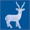 ULD-M6393-200/STA WHITE IP20 DEER-1 Фигура светодиодная «Олень-1», 72*97см, 200 светодиодов. Белый свет. Провод прозрачный. TM Uniel 11036 - фото 83476