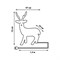 ULD-M6393-200/STA WHITE IP20 DEER-1 Фигура светодиодная «Олень-1», 72*97см, 200 светодиодов. Белый свет. Провод прозрачный. TM Uniel 11036 - фото 83481