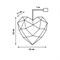 ULD-R511 3АА HEART Светильник декоративный «Сердце», на батарейках 3AA (не в/к). 100 светодиодов. Белый свет. Цвет корпуса радужный. TM Uniel UL-00012220 - фото 83618