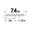 ULD-S0740-370/DGA/RC AM IP44 FIREWORK Гирлянда светодиодная "Фейерверк", 7,4м. 370 светодиодов. Янтарный свет. Пульт ДУ (в/к). Провод зеленый. ТМ Uniel UL-00014204 - фото 83961