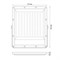 ULF-F51D-300W/6500K IP65 200-240V GREY Прожектор светодиодный. Дневной свет (6500K). Угол 90 градусов. Корпус серый. TM Uniel UL-00012762 - фото 84855