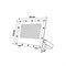 ULF-F52D-150W/6500K IP65 200-240V GREY Прожектор светодиодный. Дневной свет (6500K). Угол 90 градусов. Корпус серый. TM Uniel UL-00013059 - фото 84887