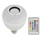 ULI-Q340 8W/RGB/E27 WHITE Светодиодный светильник Диско, с динамиком и Bluetooth. 220В. Белый. ТМ Volpe UL-00007709 - фото 85841