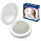 ULK-F70 2AAA WHITE Зеркало карманное с подсветкой (1Х+2Х). На батарейках 2AАА (не в/к). Белый. ТМ Uniel UL-00007510 - фото 85918
