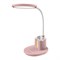 ULM-D150 15W/3000-6500K/DIM PINK Светильник настольный светодиодный с подставкой под телефон и канцелярские принадлежности. С ночной подсветкой. Сенсорный выключатель. Диммер. Розовый. TM Uniel UL-00011293 - фото 86077