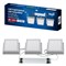 ULP-1010-20W/4000K IP54 GRILYATO OPAL WHITE KIT03 Светильники светодиодные потолочные встраиваемые, комплект из 3 штук. Белый свет (4000K). 1800Лм. Для ячеек 100x100мм. Корпус белый. В комплекте с и/п. ТМ Uniel UL-00012837 - фото 87897