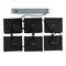 ULP-1010-42W/4000K IP54 GRILYATO OPAL BLACK KIT06 Светильники светодиодные потолочные встраиваемые, комплект из 6 штук. Белый свет (4000K). 3780Лм. Для ячеек 100x100мм. Корпус черный. В комплекте с и/п. ТМ Uniel UL-00012834 - фото 87900