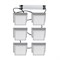 ULP-1010-42W/4000K IP54 GRILYATO OPAL WHITE KIT06 Светильники светодиодные потолочные встраиваемые, комплект из 6 штук. Белый свет (4000K). 3780Лм. Для ячеек 100x100мм. Корпус белый. В комплекте с и/п. ТМ Uniel UL-00012835 - фото 87915