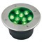 ULU-B12A-9W/GREEN IP67 GREY Светильник светодиодный уличный. Архитектурный встраиваемый. Зеленый свет. Корпус серый. TM Uniel. UL-00006825 - фото 90167