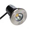 ULU-B13A-3W/2700K IP67 GREY Светильник светодиодный тротуарный. Архитектурный встраиваемый. Теплый белый свет (2700К). Корпус серый. TM Uniel UL-00012388 - фото 90176